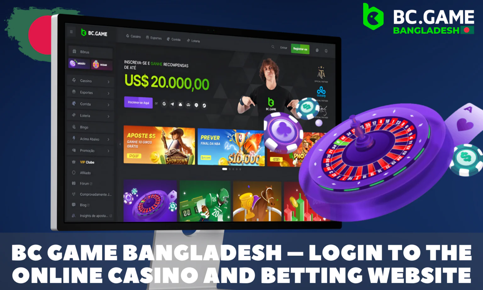 BC Game Bangladesh – Online Crypto Casino & Sports Betting | Login & Get  360% Bonus