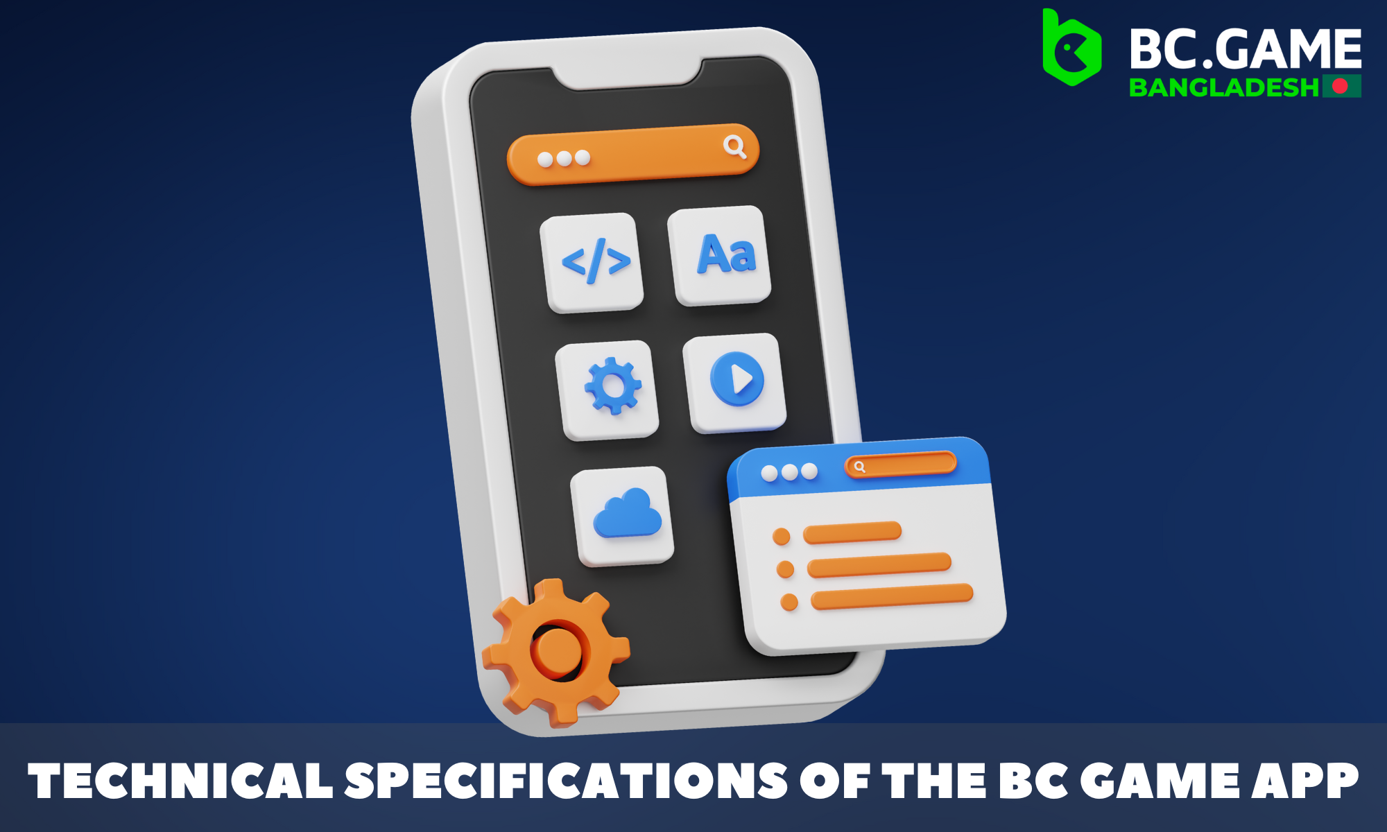 Technical specifications of the BC Game app