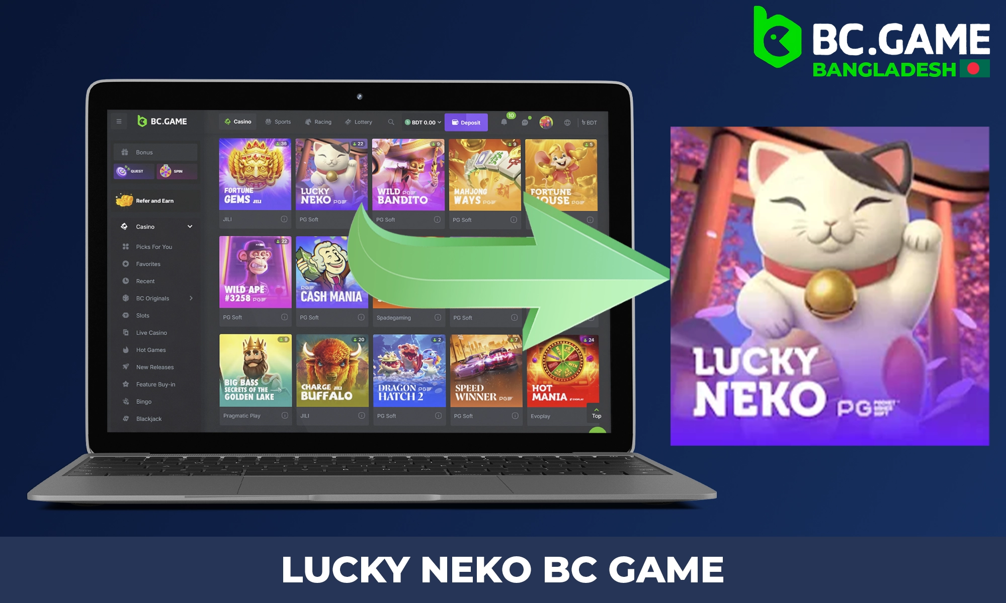 Review of Lucky Neko on BC Game