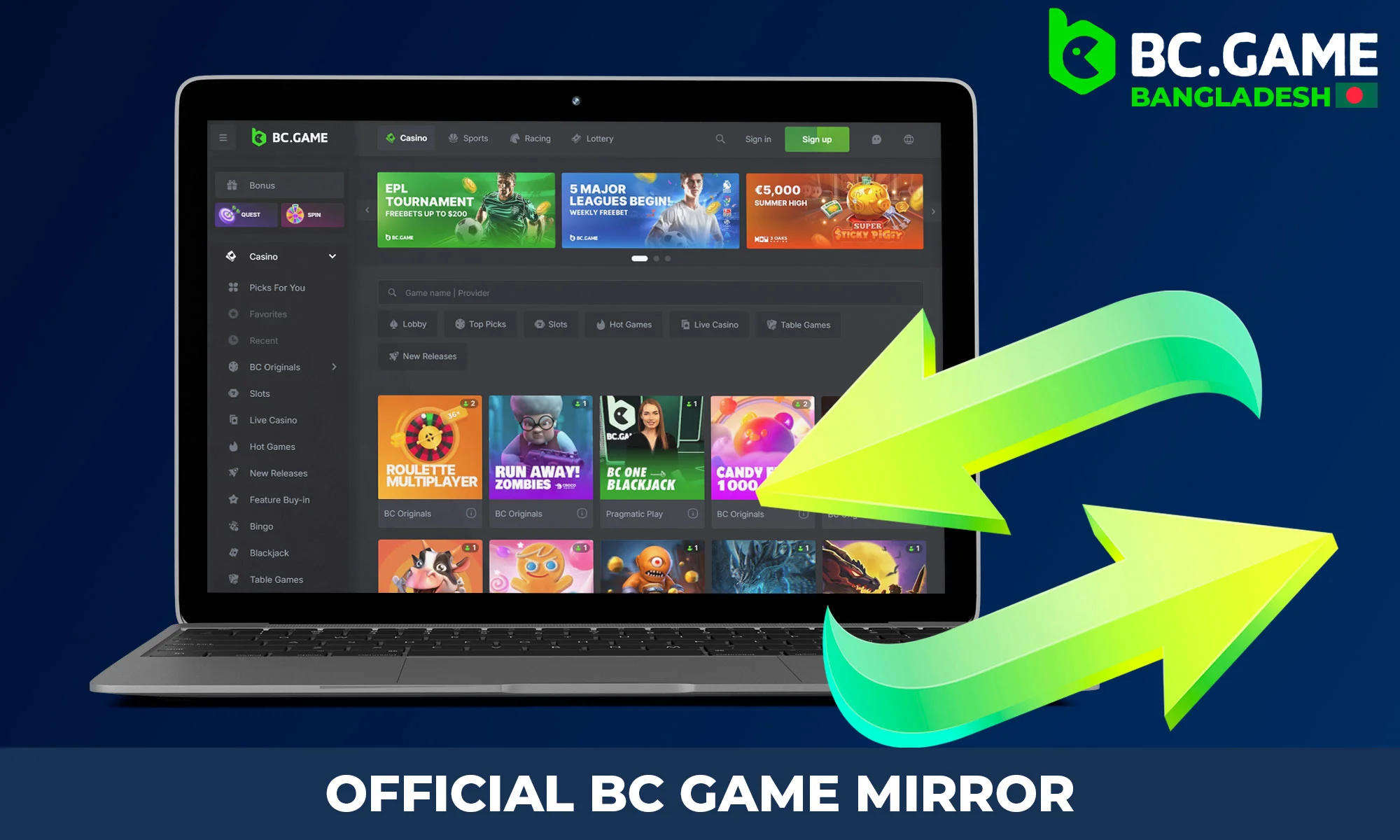 Review of BC Game's mirror site