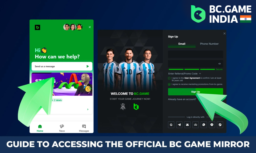 How to access the BC Game Mirror