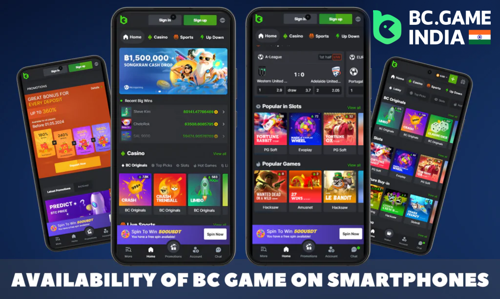 For mobile users, BC.Game has created an application for Android and IOS