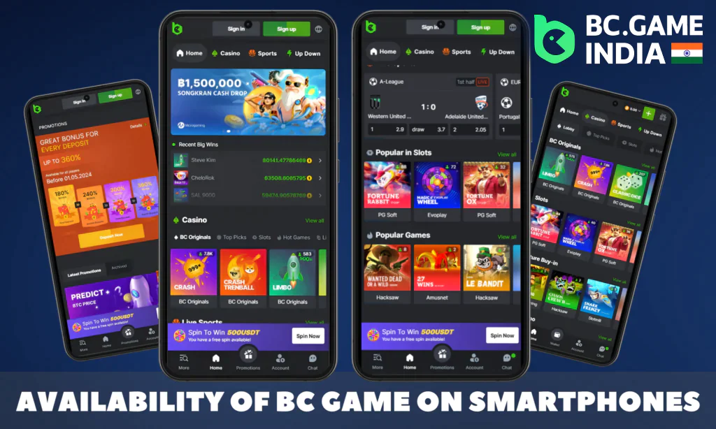 For mobile users, BC.Game has created an application for Android and IOS