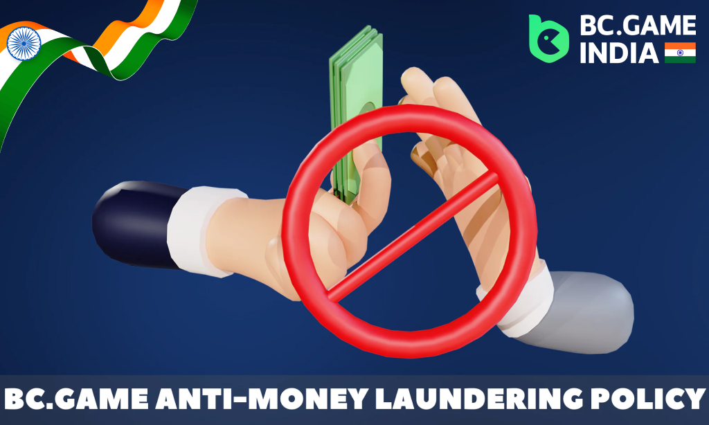 BC.GAME adheres to the rules of the anti-money laundering policy and conducts regular checks