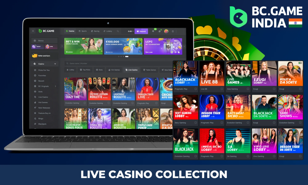 All categories of online casino BC Game