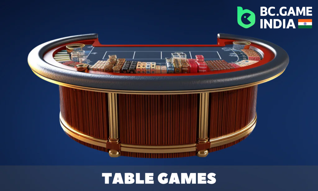 The BC Game offers 38 classic and modern table games