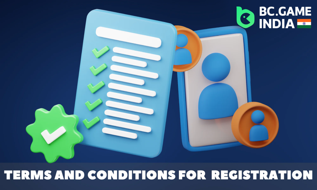 Overview of the conditions that must be met when registering an account with BC Game